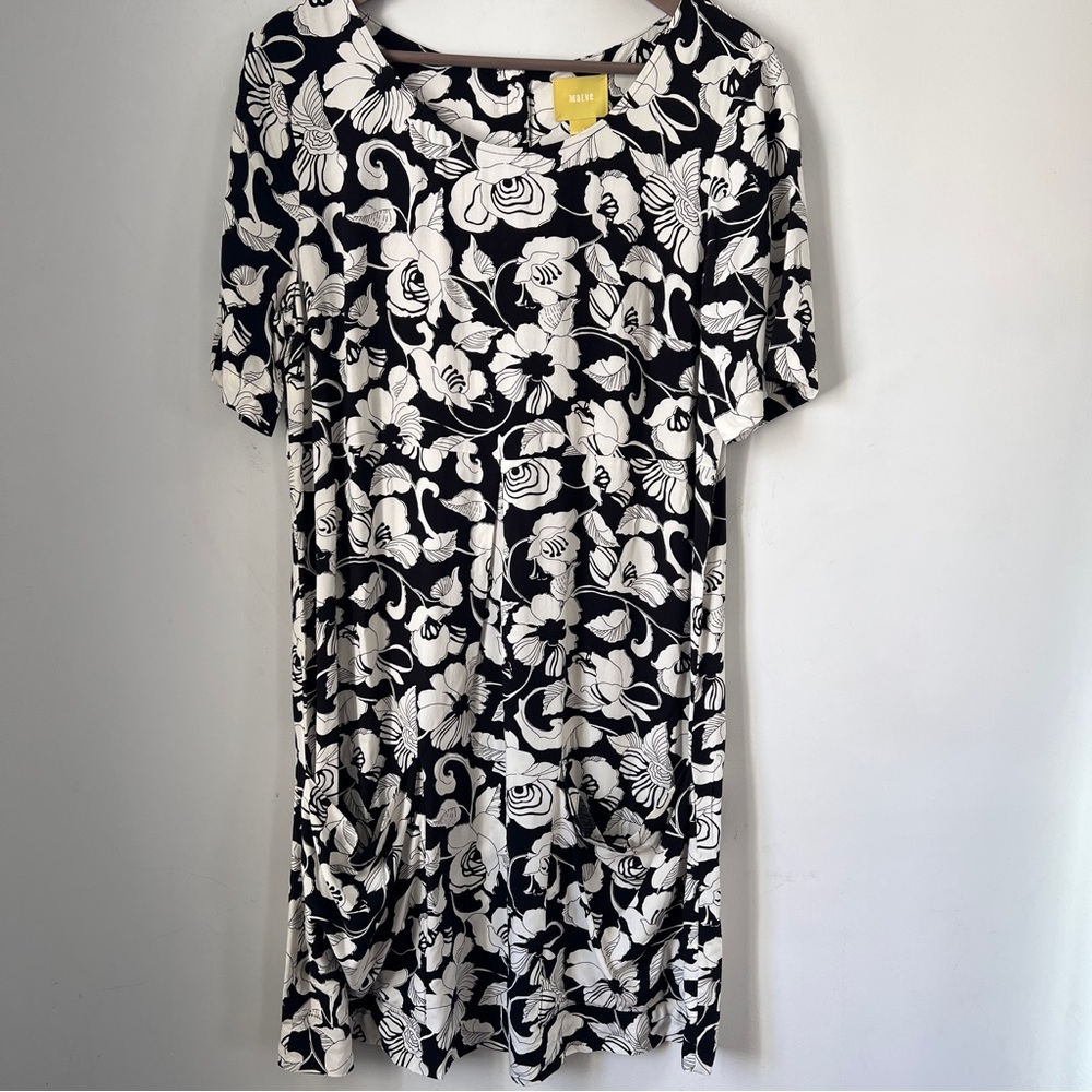 Maeve Black and White Midi Sundress